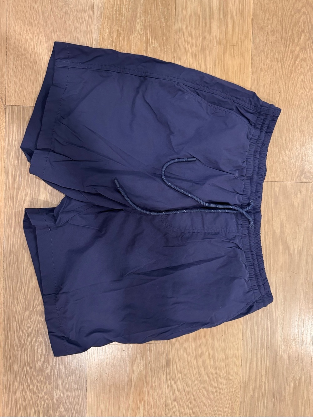 J.Crew Men's Large Navy Blue Drawstring Performance Shorts / Swim Trunks